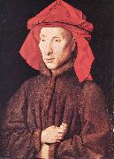 EYCK, Jan van Portrait of Giovanni Arnolfini  s painting